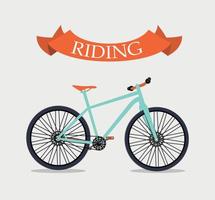 Retro-Fahrrad-Hintergrund-Vektor-Illustrator vektor