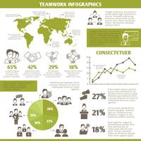 teamwork business infographic vektor
