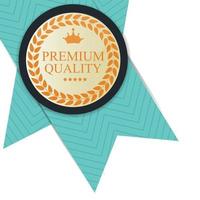 Gold Premium-Qualitätsetikett Vektor-Illustration vektor
