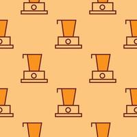 Mixer-Muster - nahtlos in oranger Farbe für jedes Design wiederholen vektor