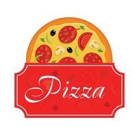pizza meny mall vektorillustration vektor