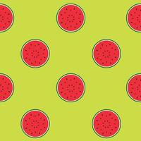 nahtloser Musterhintergrund mit Wassermelone. Vektor-Illustration. vektor