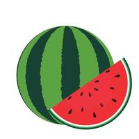 Wassermelone-Symbol in weißem Hintergrund isoliert. Vektor-Illustration. vektor