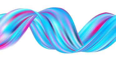 3d Welle Flüssigkeit gestalten Farbe Hintergrund. vektor