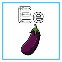 Rückverfolgung Alphabet frisch Aubergine Illustration vektor