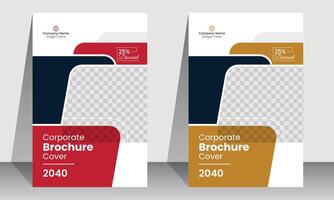 Jahresbericht Broschüre Cover Flyer Design Vorlage Vektor, Firmenprofil Cover Präsentation vektor