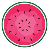 Wassermelone-Symbol in weißem Hintergrund isoliert. Vektor-Illustration. vektor