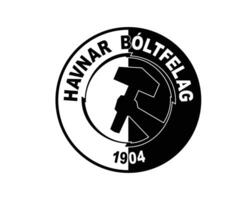 Havnar Boltfelag Torshavn Verein Logo Symbol schwarz Färöer Inseln Liga Fußball abstrakt Design Vektor Illustration