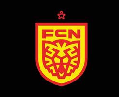 fc Nordsjaelland Verein Symbol Logo Dänemark Liga Fußball abstrakt Design Vektor Illustration mit schwarz Hintergrund