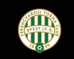 ferencvarosi tc Verein Symbol Logo Ungarn Liga Fußball abstrakt Design Vektor Illustration mit schwarz Hintergrund