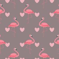 bunter rosa Flamingo Musterdesign Hintergrund. Vektor-Illustration vektor