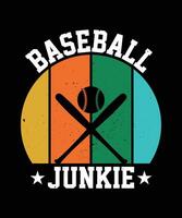 alt retro Jahrgang Baseball Design zum Baseball Liebhaber vektor