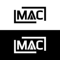 mac logotyp. m en c design. vit mac brev. mac, m en c brev logotyp design. första brev mac länkad cirkel versal monogram logotyp. m en c brev logotyp vektor design. proffs vektor