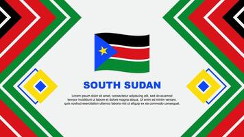 Süd Sudan Flagge abstrakt Hintergrund Design Vorlage. Süd Sudan Unabhängigkeit Tag Banner Hintergrund Vektor Illustration. Süd Sudan Design