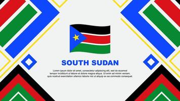 söder sudan flagga abstrakt bakgrund design mall. söder sudan oberoende dag baner tapet vektor illustration. söder sudan flagga