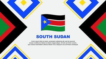 söder sudan flagga abstrakt bakgrund design mall. söder sudan oberoende dag baner tapet vektor illustration. söder sudan oberoende dag