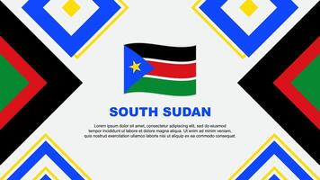 Süd Sudan Flagge abstrakt Hintergrund Design Vorlage. Süd Sudan Unabhängigkeit Tag Banner Hintergrund Vektor Illustration. Süd Sudan Unabhängigkeit Tag