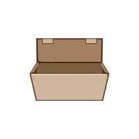 Hand Essen Box zu gehen Karikatur Vektor Illustration