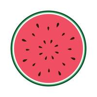 Wassermelone-Symbol in weißem Hintergrund isoliert. Vektor-Illustration. vektor