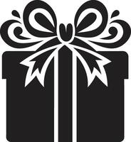 Überraschungspaket Geschenk Box Emblem Abonnieren Geschenk Box vektor