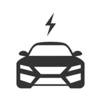 elektrisch Auto Symbol. Vektor Illustration.