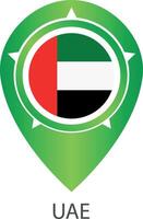 National Flagge von islamisch vereinigt arabisch Emirate, Vereinigte Arabische Emirate, Dubai, abu Dhabi Original Farbe und Anteil. einfach Illustration Folge10, von Welt Länder Flagge Satz. vektor