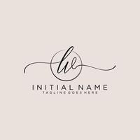 Initiale lv feminin Logo Sammlungen Vorlage. Handschrift Logo von Initiale Unterschrift, Hochzeit, Mode, Schmuck, Boutique, Blumen- und botanisch mit kreativ Vorlage zum irgendein Unternehmen oder Geschäft. vektor