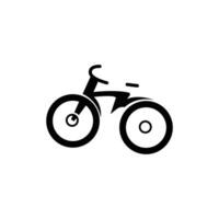 Fahrrad Logo, Fahrzeug Vektor, Fahrrad Silhouette Symbol, einfach Design Inspiration vektor