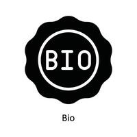 bio vektor fast ikon design illustration. natur och ekologi symbol på vit bakgrund eps 10 fil