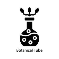 botanisch Tube Vektor solide Symbol Design Illustration. Natur und Ökologie Symbol auf Weiß Hintergrund eps 10 Datei