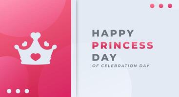 National Prinzessin Tag Feier Vektor Design Illustration zum Hintergrund, Poster, Banner, Werbung, Gruß Karte