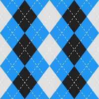 Argyle Vektor Muster. Argyle Muster. Blau und schwarz Argyle Muster. nahtlos geometrisch Muster zum Kleidung, Verpackung Papier, Hintergrund, Hintergrund, Geschenk Karte, Pullover.