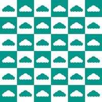 grön moln. moln mönster. moln mönster bakgrund. moln bakgrund. sömlös mönster. för bakgrund, dekoration, gåva omslag vektor