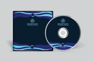 svart CD omslag design vektor