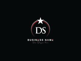 Initiale Kreis ds Logo Symbol, kreativ Luxus Star ds Brief Logo Bild Design vektor