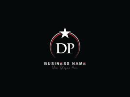 Initiale Kreis dp Logo Symbol, kreativ Luxus Star dp Brief Logo Bild Design vektor