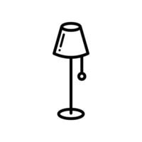 Fußboden Lampe Symbol Vektor Design Vorlage im Weiß Hintergrund