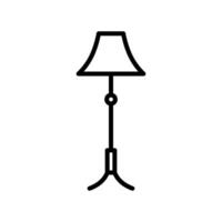 Fußboden Lampe Symbol Vektor Design Vorlage im Weiß Hintergrund