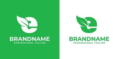 brev e blad logotyp, lämplig för företag relaterad till blad, natur, växt, ekologi, eller miljö med e första. vektor