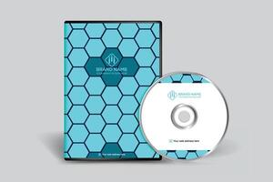 Blau elegant korporativ DVD Startseite Design vektor