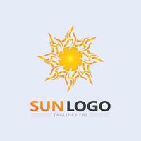 Sonne Logo und Sonne Vektor Illustration Symbol