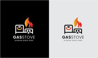 Gas Brenner Symbol, Küche Gas Herd, Kochen Anleitung Glyphe Symbol, Ofen Linie Symbol, Feuer Gas Herd Symbol Logo Design runden Kreis Symbol Feuer Flamme Logo Design Ideen vektor