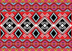 Ikat Stammes- indisch nahtlos Muster Design. aztekisch Stoff Teppich Mandala Ornament einheimisch Boho Chevron Textil- Dekoration Hintergrund. geometrisch afrikanisch amerikanisch Abbildungen Hintergrund. vektor