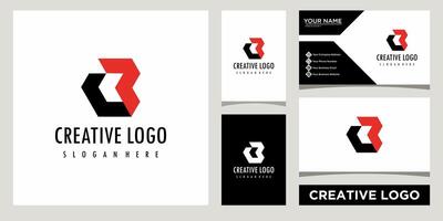 Initialen Monogramm b Brief Geschäft Logo Design Vorlage mit Geschäft Karte Design vektor