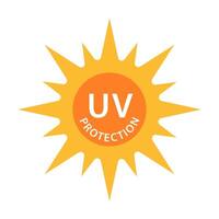 uv strålning skydd ikon sol- ultraviolett ljus symbol för grafisk design, logotyp, hemsida, social media, mobil app, ui illustration. vektor