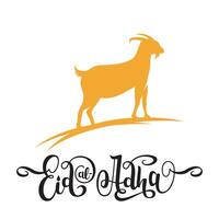 eid al Adha logotyp illustration. vektor