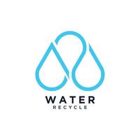 vatten släppa logotyp design unik aning begrepp vektor