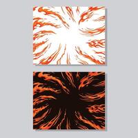 brinnande brand illustration affisch mall vektor