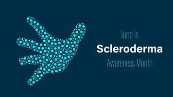 sklerodermi medvetenhet månad, illustration vektor