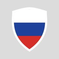 Russland Flagge im Schild gestalten Rahmen vektor